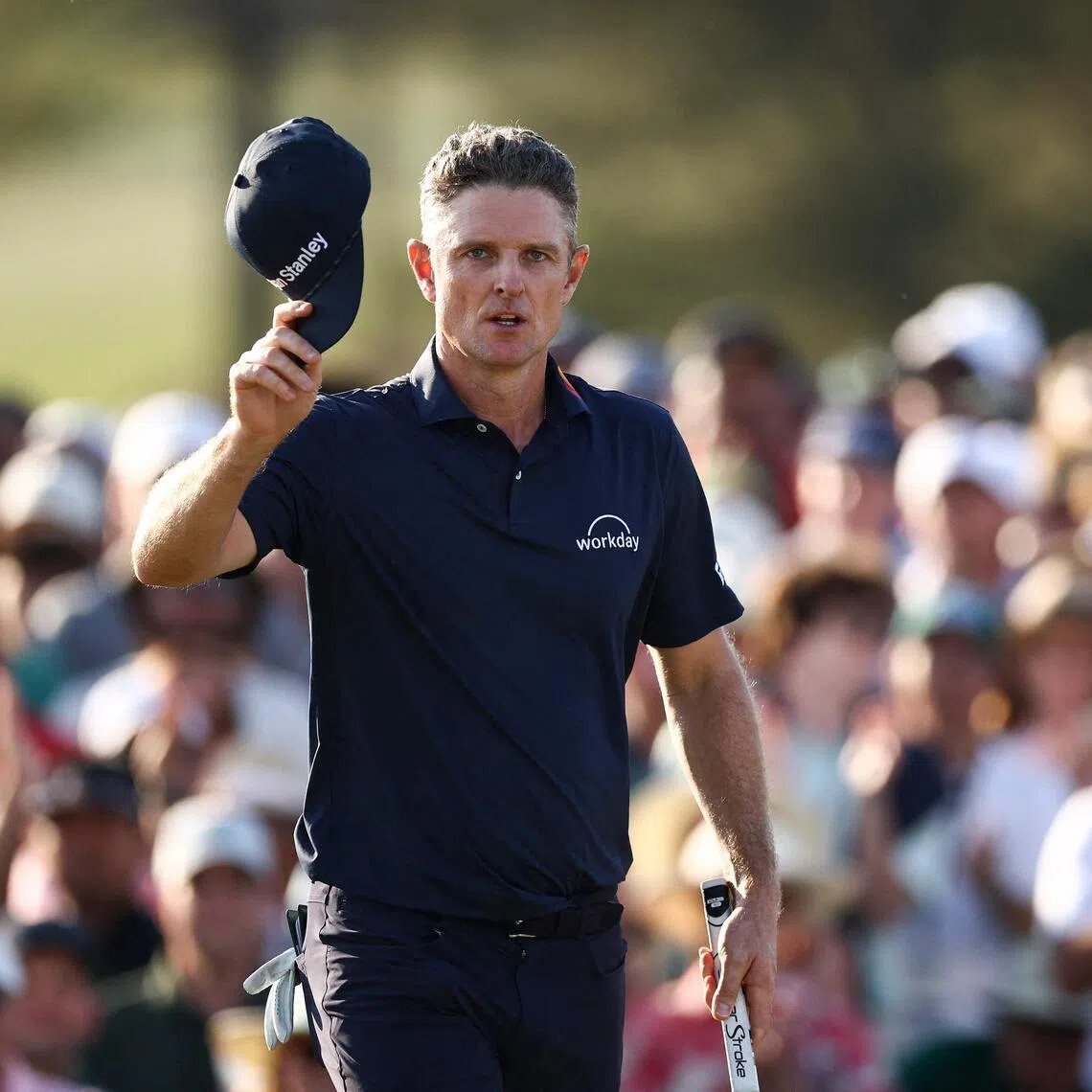 Justin Rose of England is competing at the Cadillac Championship after skipping the RBC Heritage following a tie for third at the Masters.