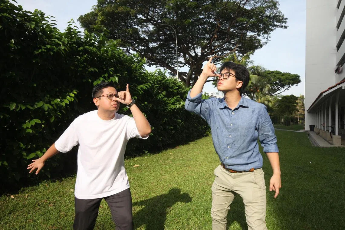 Do Rhinos Feel Their Horns? is directed by Adeeb Fazah (left) and written by Edward Eng (right).
