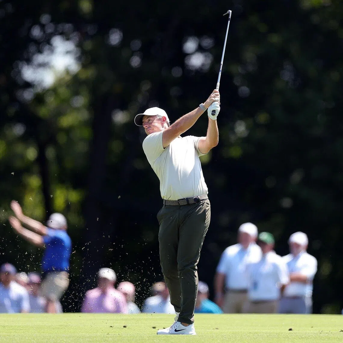 The six-time major champion was tied for the lead on Aug 20 at Bellerive Country Club in St. Louis, Missouri, with a trio of US Open winners – Gary Woodland, Wyndham Clark and JJ Spaun – and Chris Gotterup.