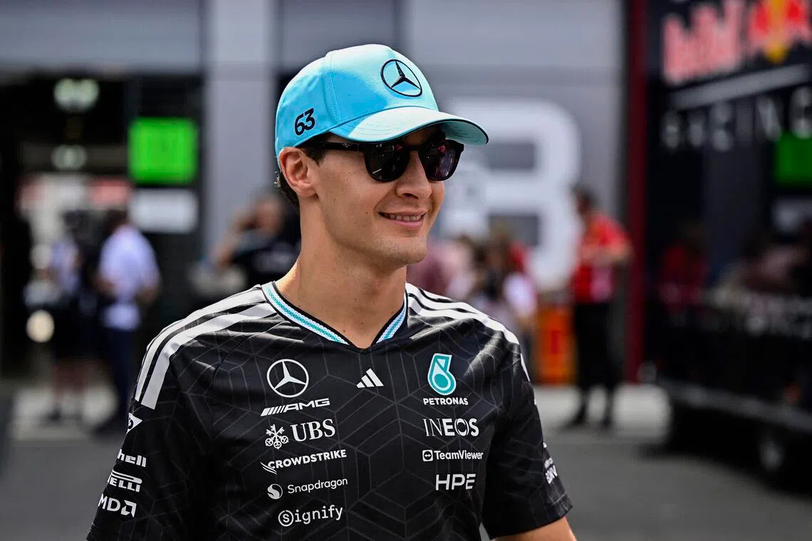 Mercedes’ George Russell ahead of the Hungarian Grand Prix.