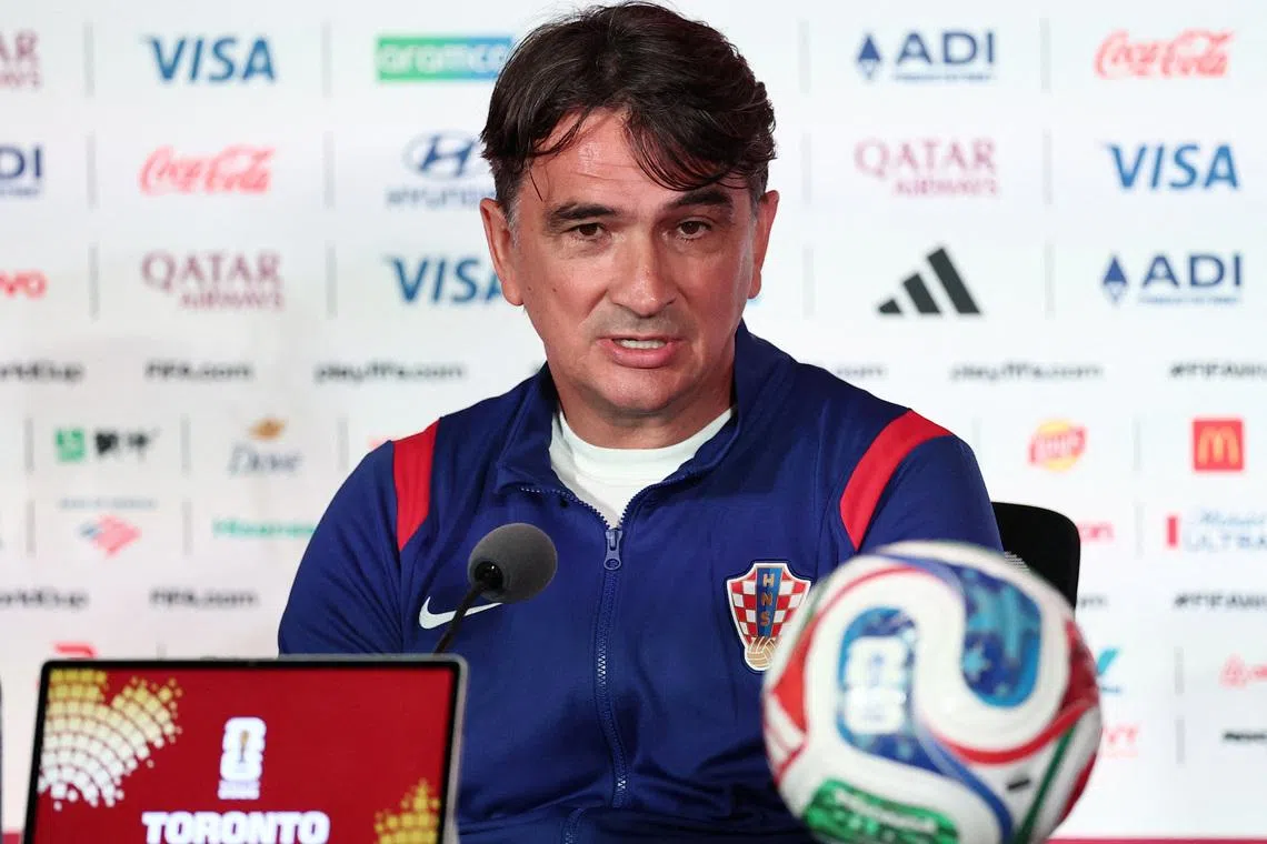 Soccer Football - FIFA World Cup 2026 - Croatia Press Conference - Toronto Stadium, Toronto, Canada - June 22, 2026 Croatia coach Zlatko Dalic during the press conference REUTERS/Thomas Mukoya