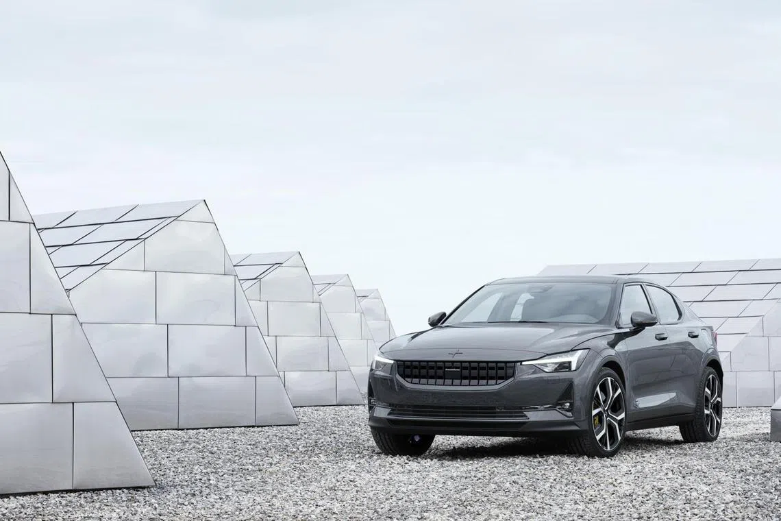 If all the world's vehicles were electric vehicles like the Polestar 2 (above), it will not make a dent on goals to contain rising temperatures.