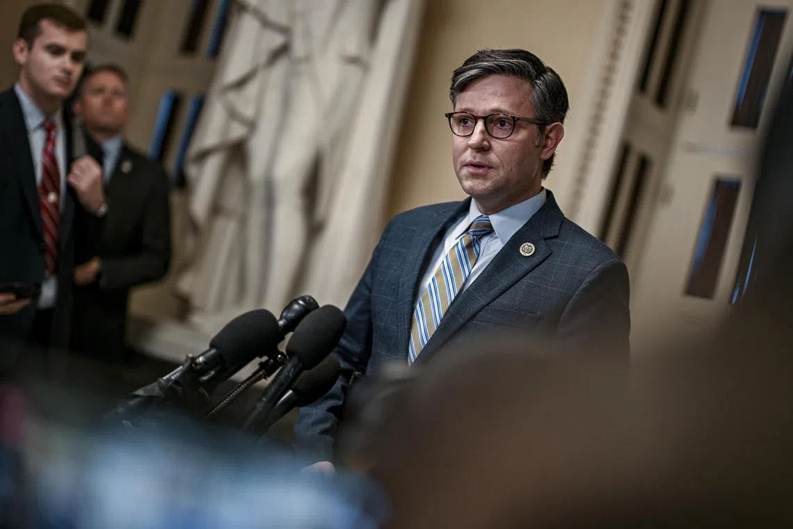 New House Speaker Mike Johnson,  had said he wanted aid to Israel and Ukraine to be handled separately. 