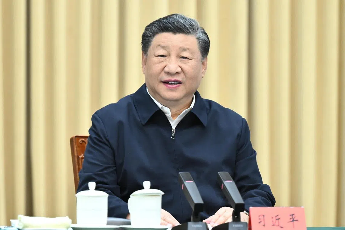 The trip was Chinese President Xi Jinping first publicly known visit to Xinjiang since last July.