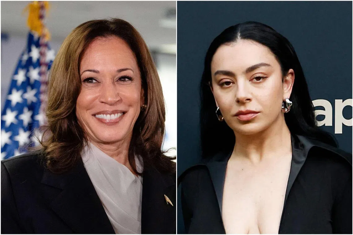 Fans quickly started posting remixes on TikTok that incorporated audio from Ms Kamala Harrison’s speeches, along with her laugh, into songs by performers like Charli XCX.