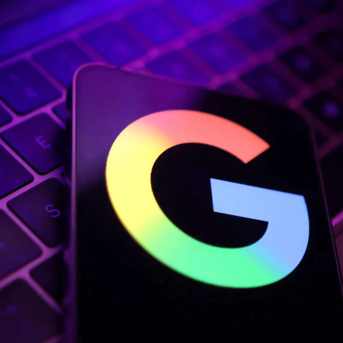 The new Google logo is seen in this illustration taken May 13, 2025. REUTERS/Dado Ruvic/Illustration