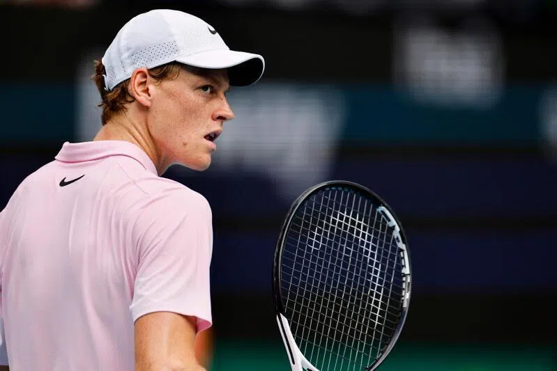 Four-time Grand Slam champion Jannik Sinner had handed 22nd-ranked Czech Lehecka his first service break of the tournament for a 2-1 lead.