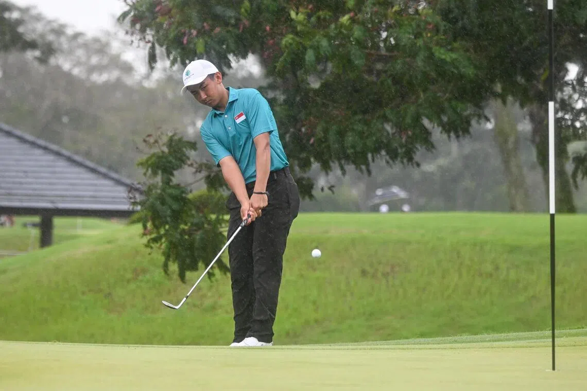 Teenager Brayden Lee, seen here competing at the Porsche Singapore Classic in March, is among the Singapore golfers taking part in the Nov 6-9 Singapore Open.