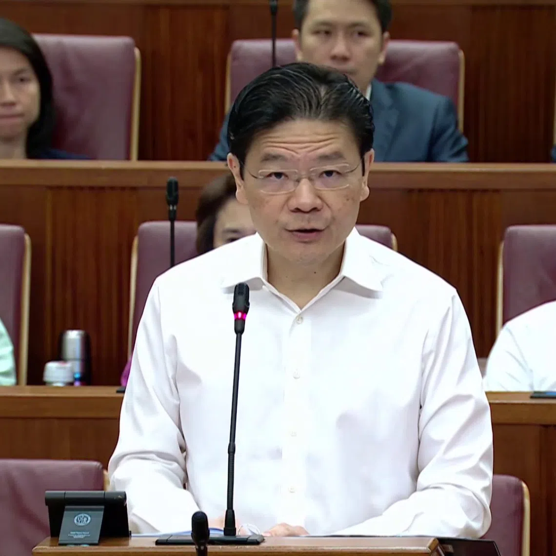 PM Lawrence Wong called on all Singaporeans to connect, collaborate and “shape our future together” so that the miracle of the last 60 years can continue.