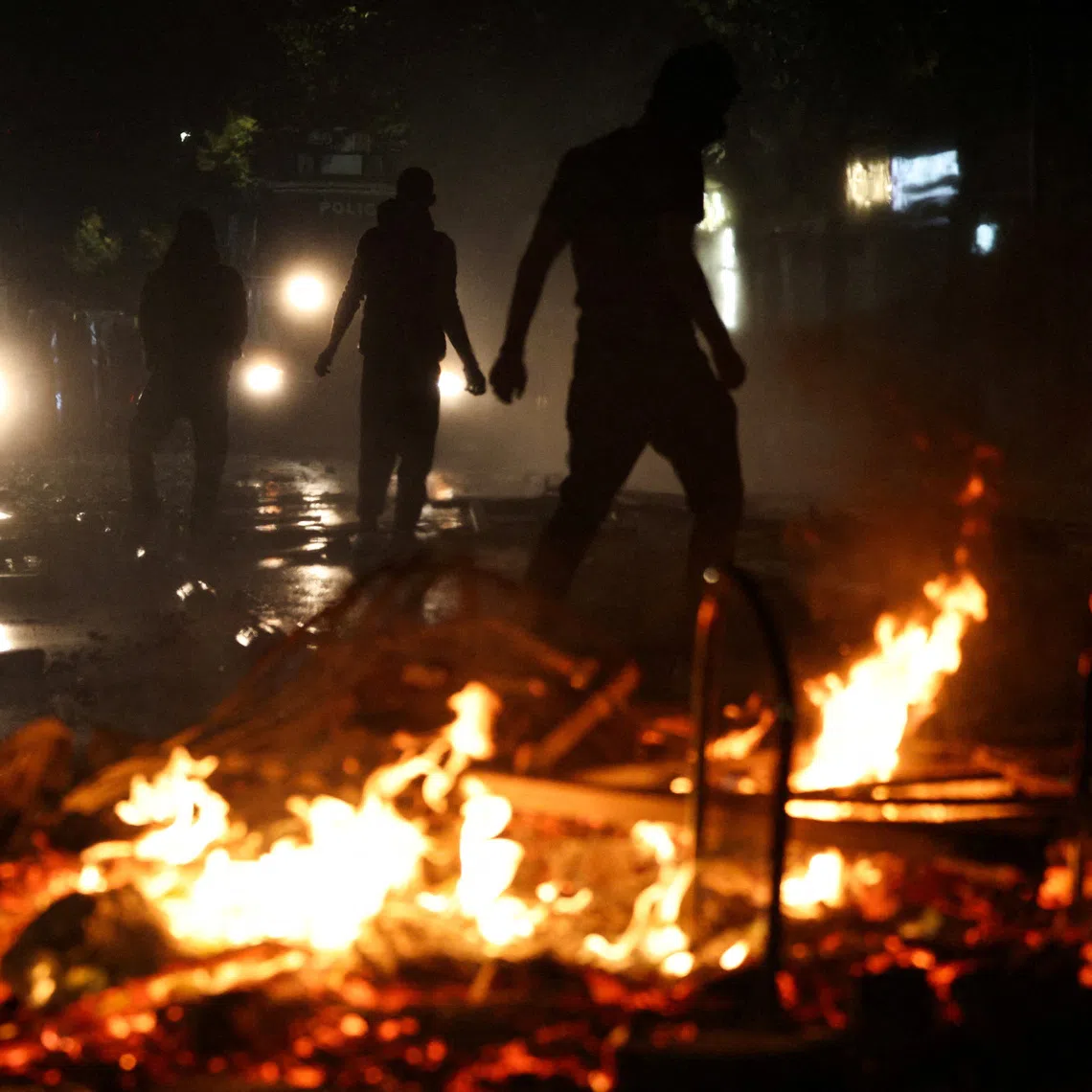 Albanian students take part in an anti-government protest in Tirana, Albania, October 13, 2026. REUTERS/Florion Goga