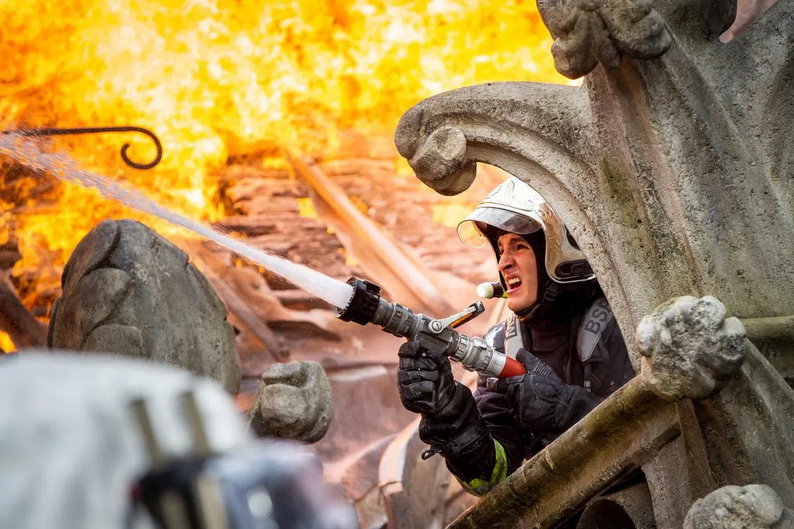 joannaud08 - The film Notre Dame On Fire recreates the events of the 2019 fire that consumed part of the 12th Century Paris cathedral 

source:: Shaw Organisation