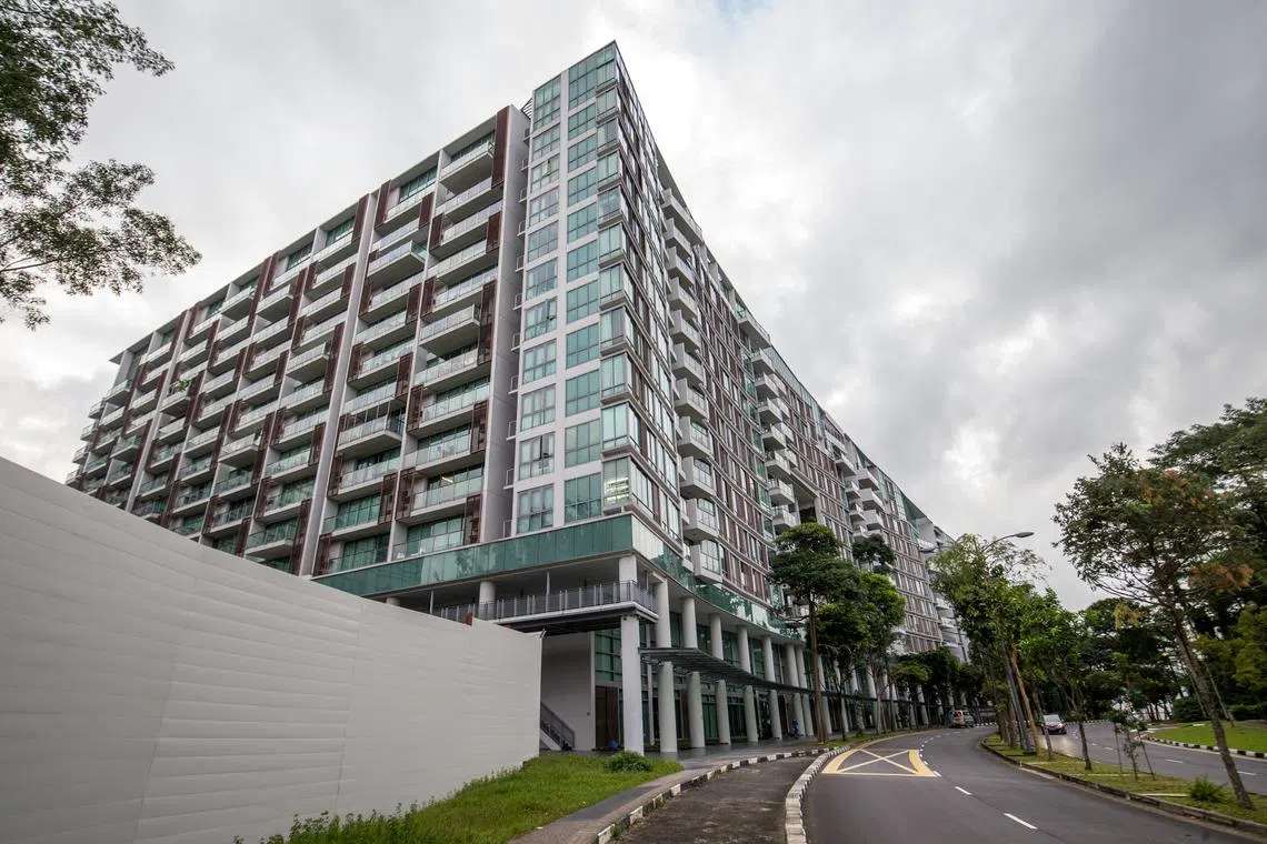 The drone had collided into one of the buildings at One-North Residences. It then hit the ground and caught fire, causing damage to the granite tiles.