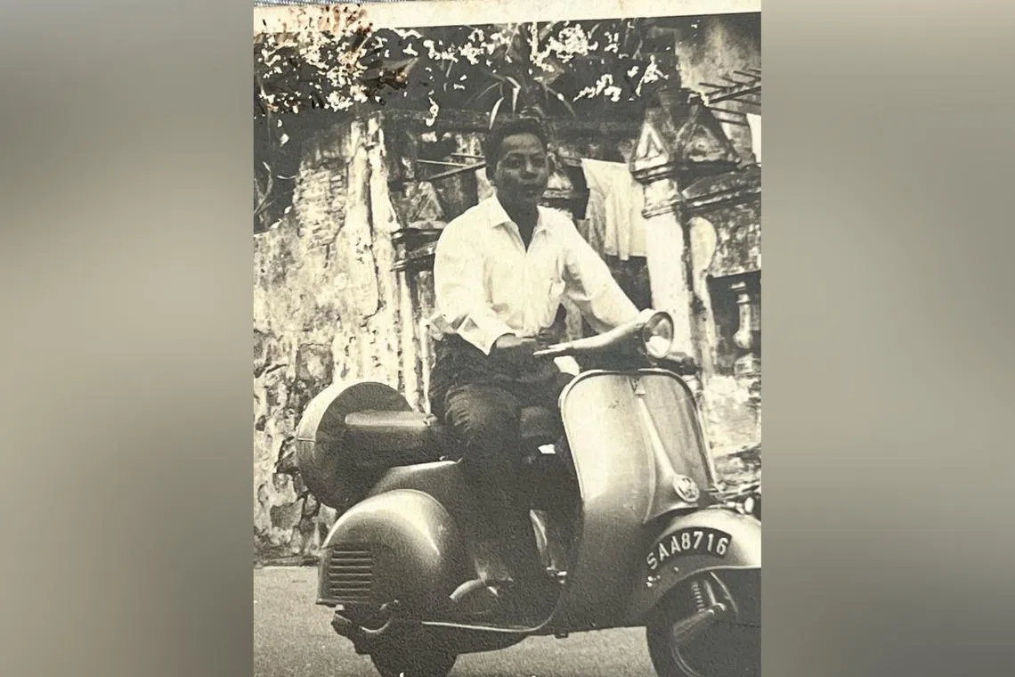 The reporter's late grandfather Tan Swee Teck, who died in 2012 at the age of 83.