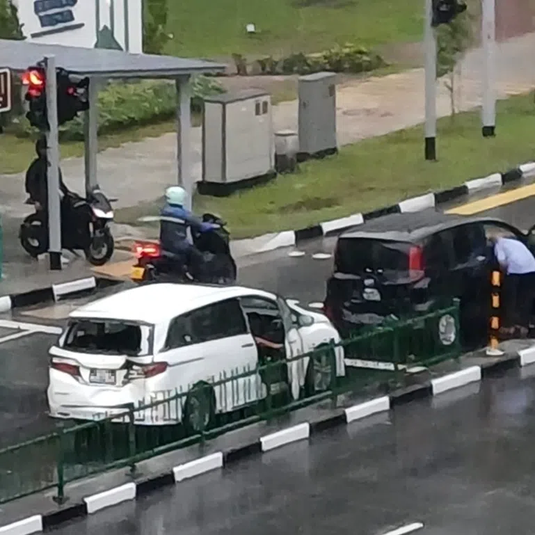 A 36-year-old female car driver and her 37-year-old female car passenger were taken conscious to hospital.