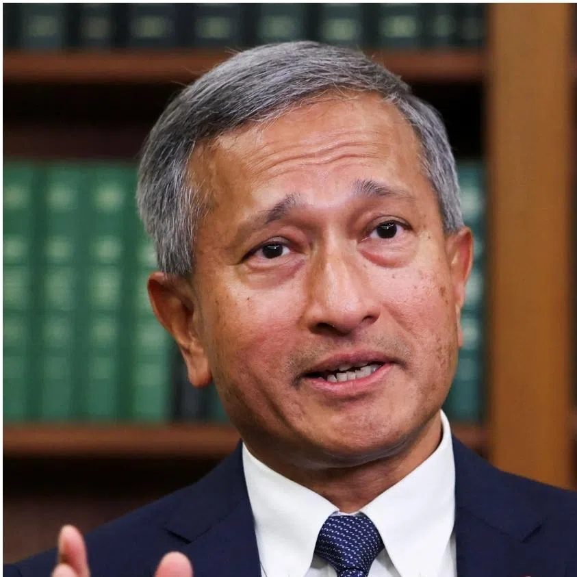 Foreign Minister Vivian Balakrishnan Balakrishnan (left) said he had “good candid exchange of views” with Iranian Foreign Minister Abbas Araghchi (right).