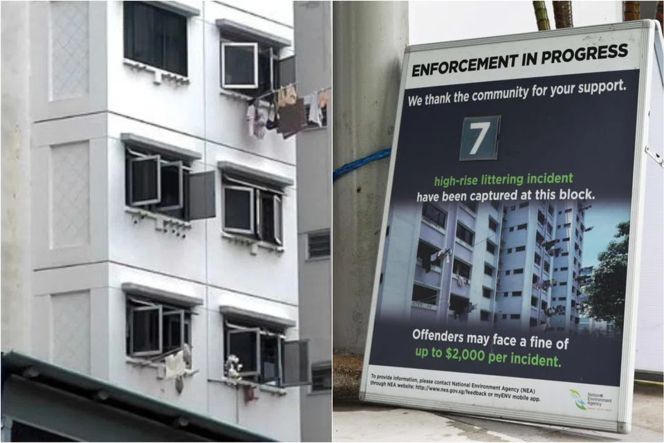 NEA steps up enforcement against high-rise littering, investigating ...