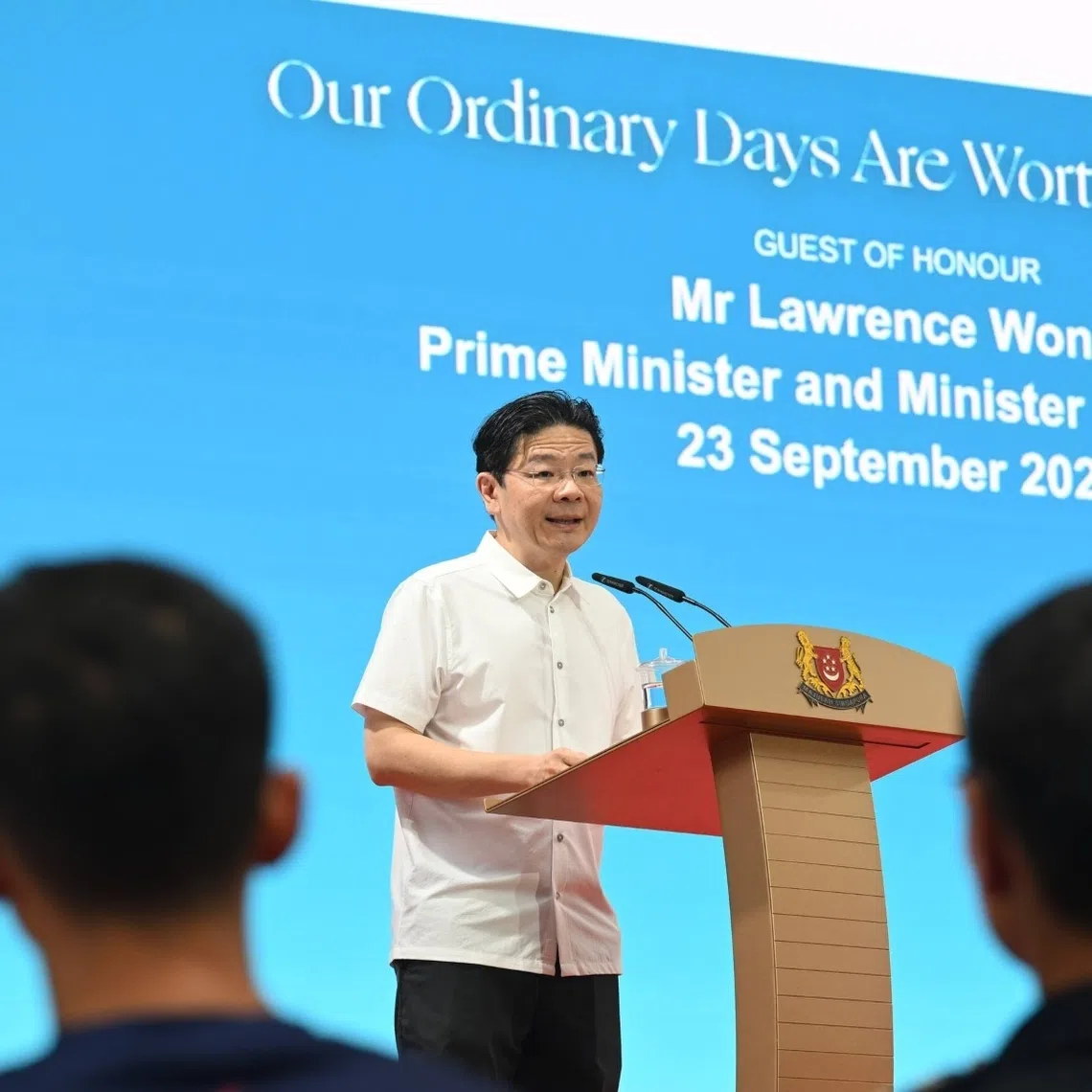 Prime Minister Lawrence Wong said Singaporeans need to speak up when they see behaviour that is not right, and not walk away.