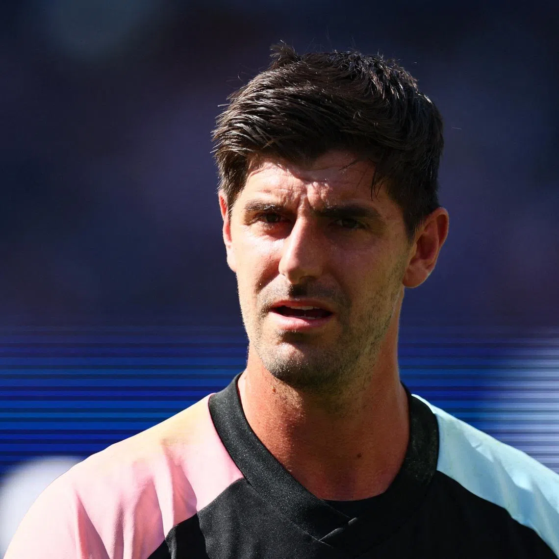Soccer Football - FIFA World Cup 2026 - Round of 16 - United States v Belgium - Seattle Stadium, Seattle, Washington, U.S. - July 6, 2026 Belgium's Thibaut Courtois during the warm up before the match IMAGN IMAGES via Reuters/Blake Dahlin