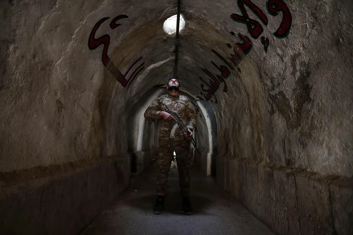 The tunnels are among secrets of president Bashar al-Assad’s rule exposed since rebels toppled him on Dec 8.