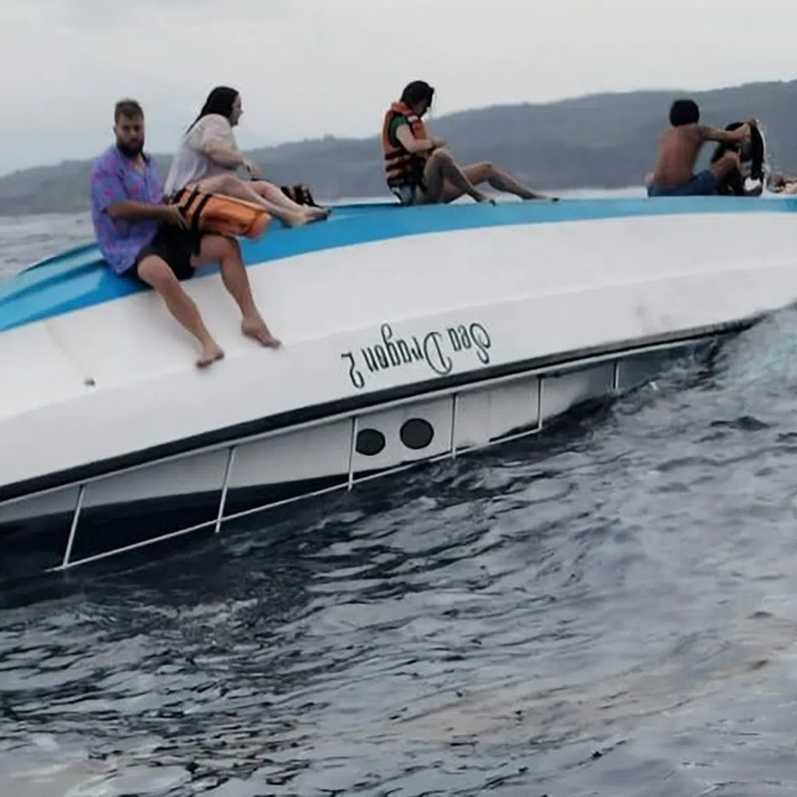 Some of the passengers clung to the overturned longboat and managed to swim ashore when the vessel drifted close to an island around 9pm on June 25. 