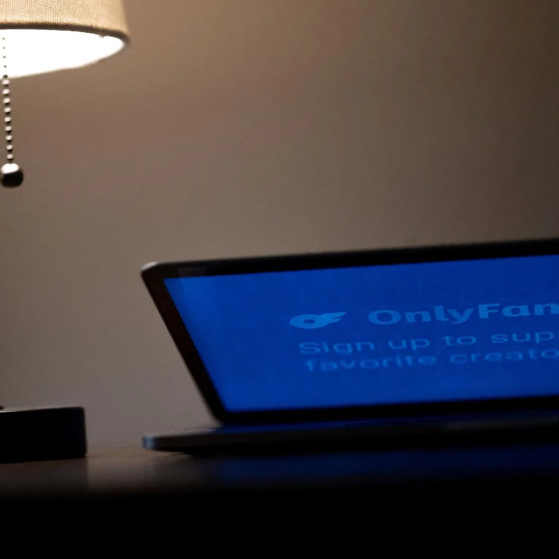 A logo for OnlyFans is seen in this illustration picture, February 29, 2024. REUTERS/Carlos Barria/Illustration