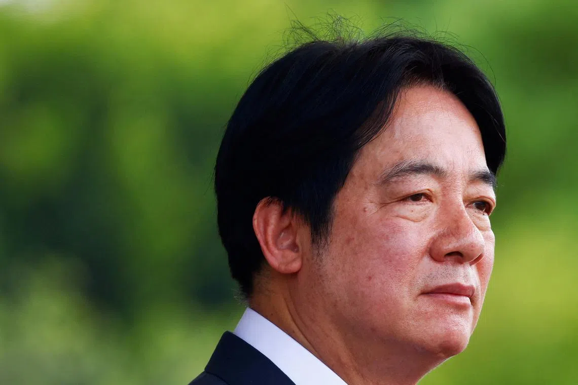 FILE PHOTO: Taiwanese President Lai Ching-te visits Republic of China Military Academy, an officer training academy, for its 100th anniversary celebrations in Kaohsiung, Taiwan June 16, 2024. REUTERS/Ann Wang/File Photo