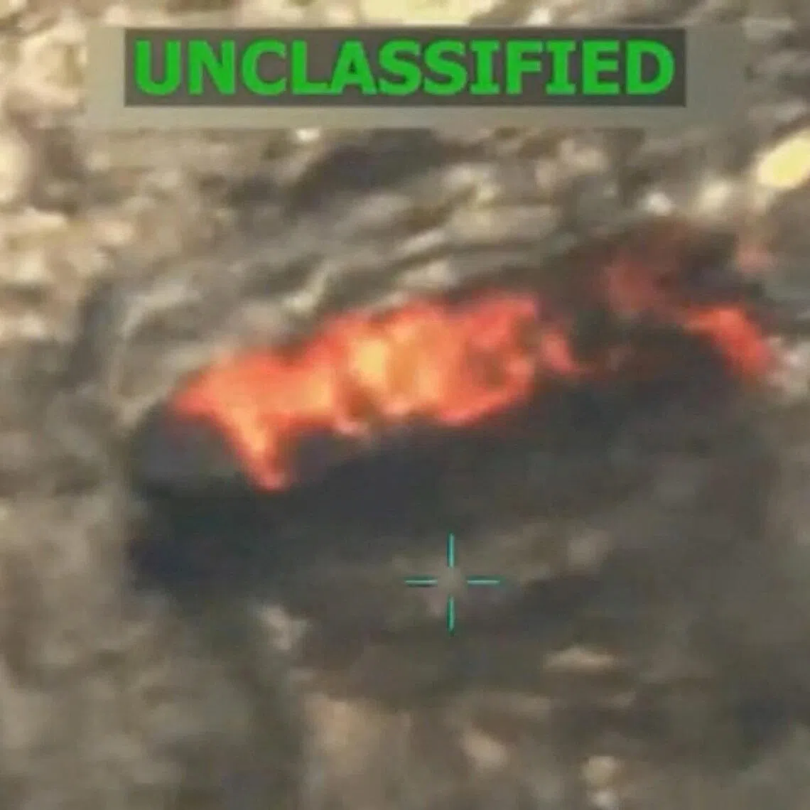 A vessel burns in this still image taken from a video released Sept 15, depicting an alleged strike on a Venezuelan drug cartel vessel.