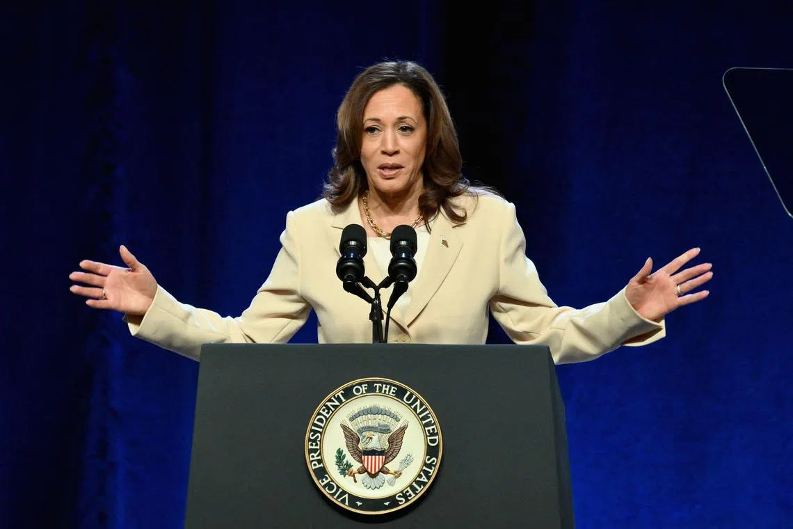 Ms Harris herself has not publicly voiced any desire to replace Mr Biden.