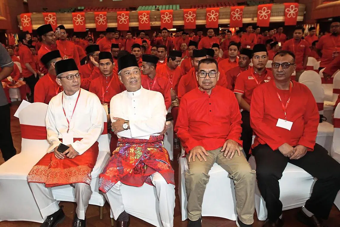 Muhyiddin Yassin made a surprise appearance at the Bersatu annual general assembly on Saturday.