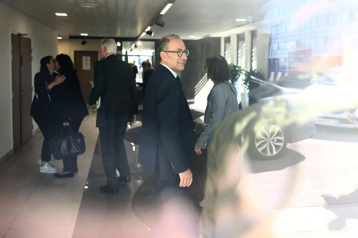 Vincent Roberti arriving for an executive board meeting in Decines-Charpieu, near Lyon, on Sept 10.