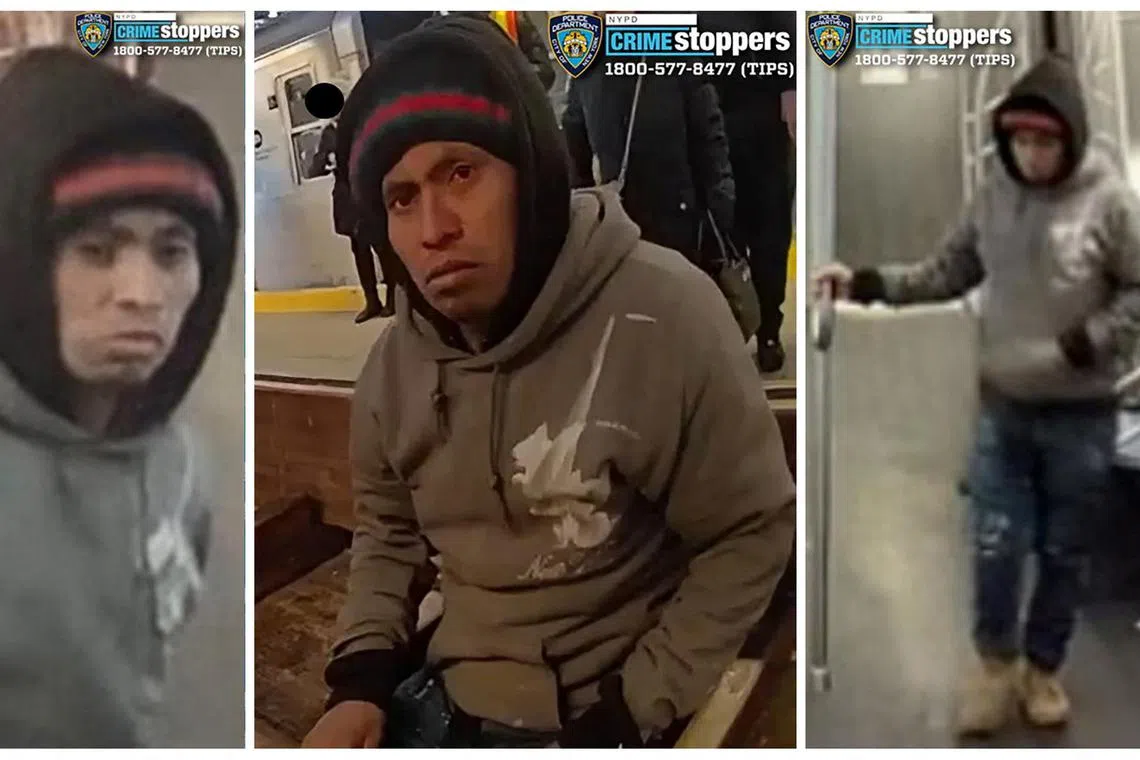  Police arrested a man they said set a woman on fire while she appeared to be asleep on a New York City subway train on Dec 22 morning, killing her.