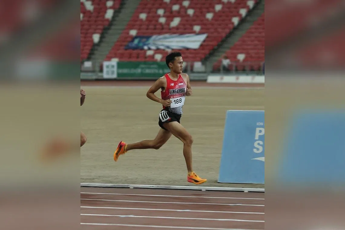 National distance runner Shaun Goh signed a two-year contract with Betterment Sports.