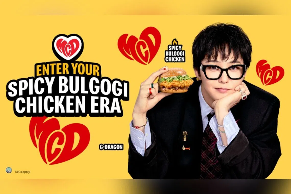 A One Of A Kind menu: McDonald’s partners G-Dragon to bring Spicy Bulgogi Burgers to Singapore