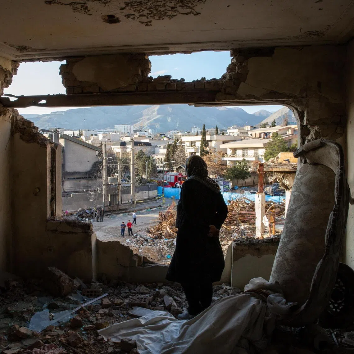 An apartment damaged by a U.S-Israeli airstrike in Tehran, March 21, 2026. The Pentagon’s request for a $200 billion supplemental budget indicates the war could go on for many months. (Arash Khamooshi/The New York Times)