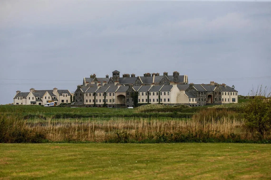 FILE PHOTO: A general view of Trump International Golf Links & Hotel in Doonbeg, in Doonbeg, Ireland, May 3, 2023. REUTERS/Damien Storan/File Photo