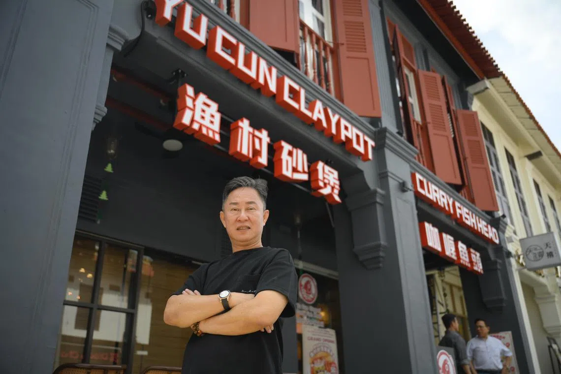 Founder of Yu Cun Claypot Curry Fish Head, Mr Danny Chan.