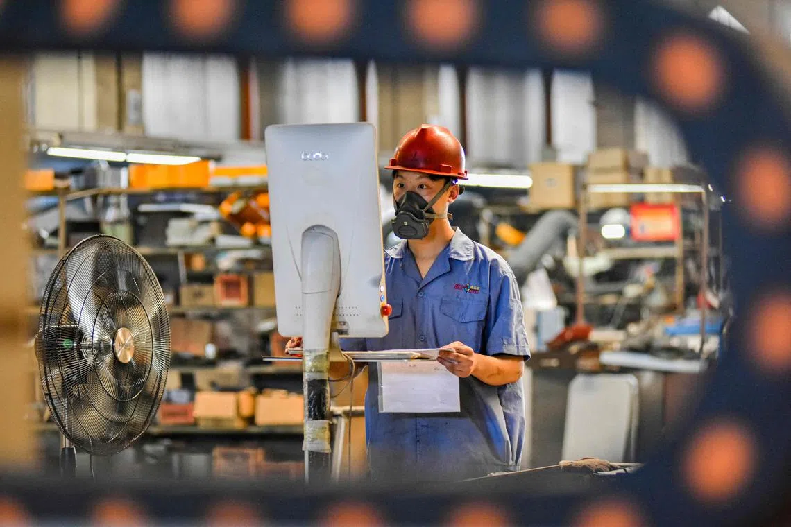 Manufacturing output rose 5.1 per cent from a year ago in July, down from June’s increase of 5.3 per cent.