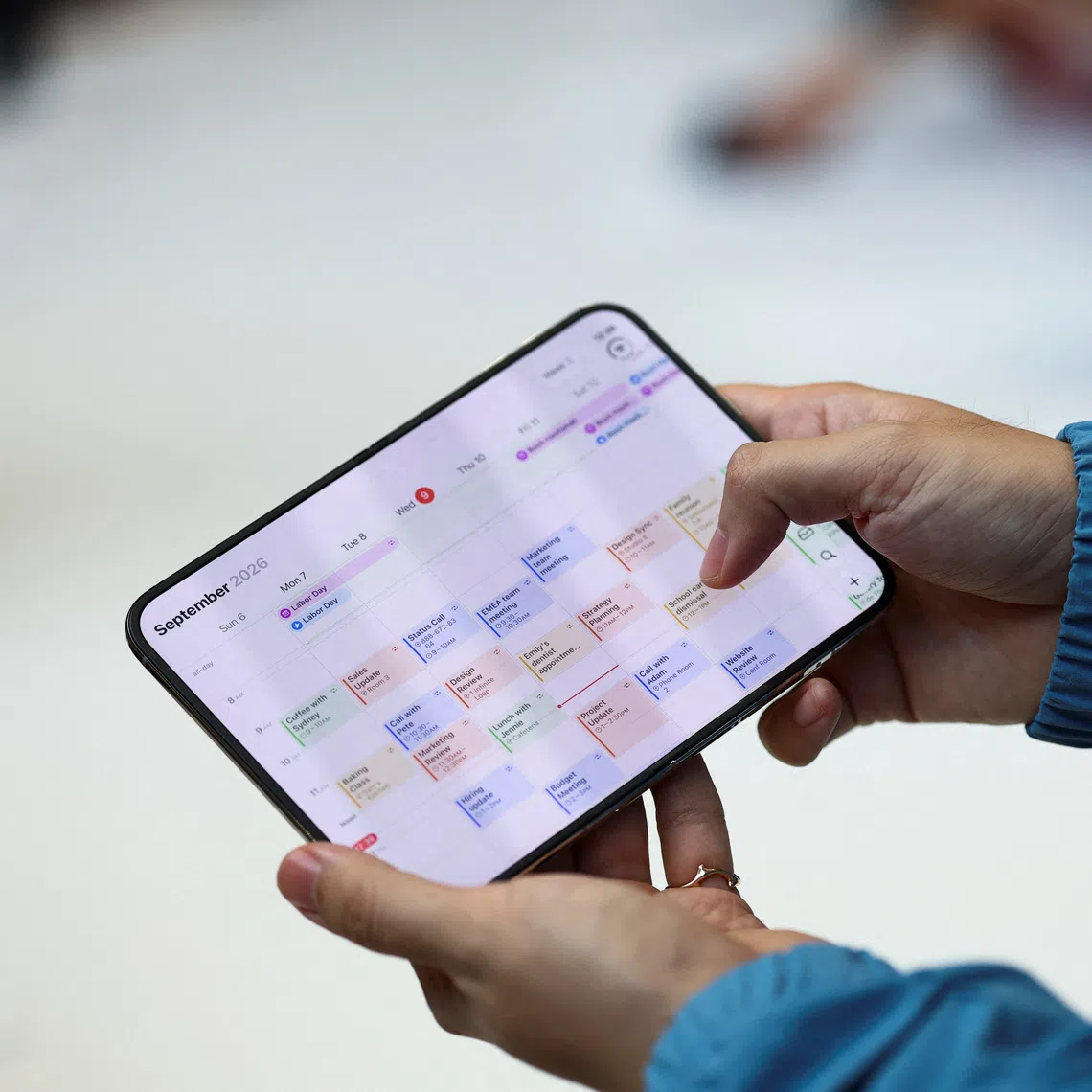 The Duo unfolds from a 5.4-inch outer display into a 7.6-inch inner screen — the largest display ever put on the iPhone.