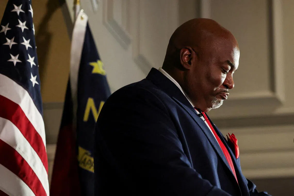 Republican Mark Robinson had been pressured by party leaders to drop out of the race in September.