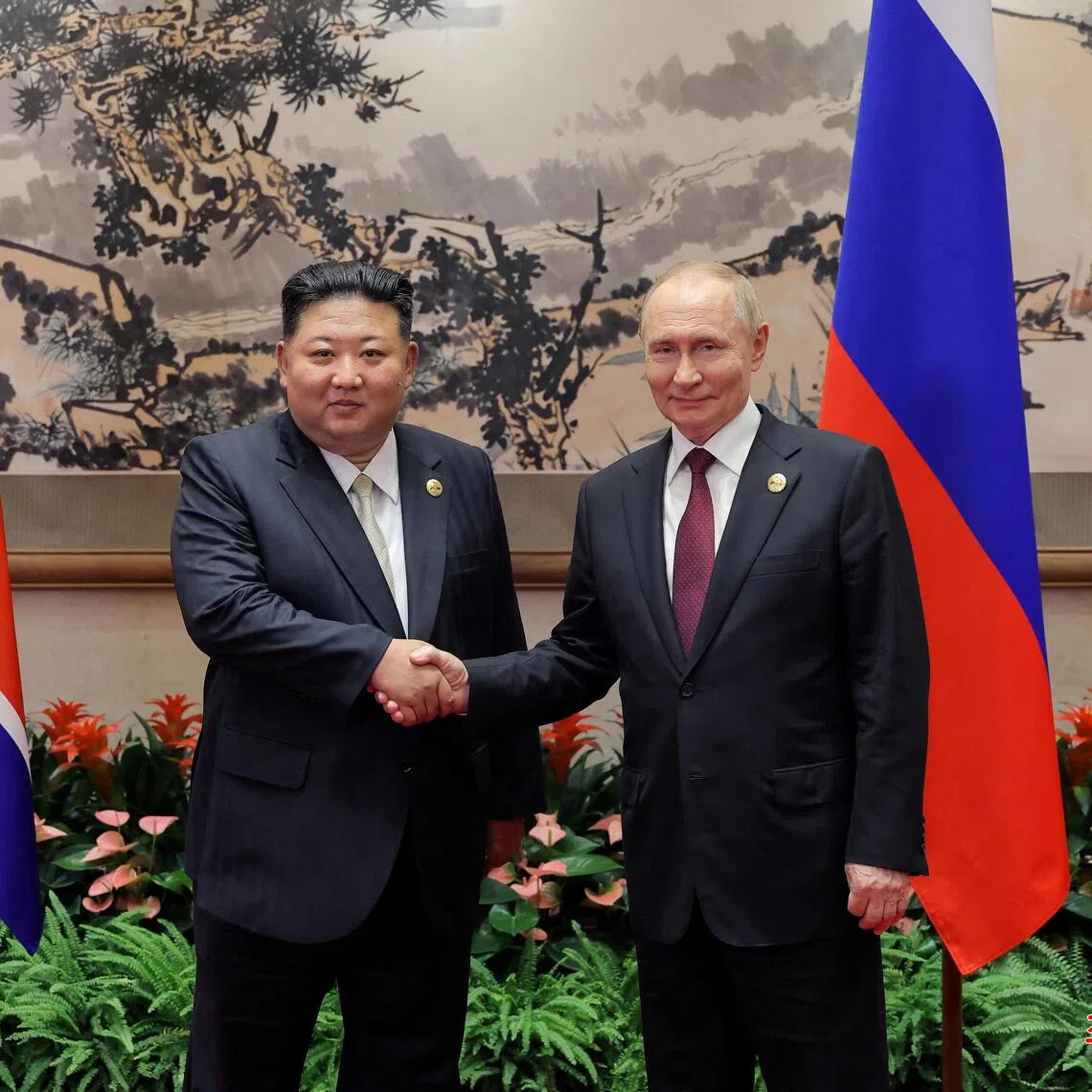 North Korean leader Kim Jong Un pledged his “invariable support” for Russian President Vladimir Putin and the Russian people.