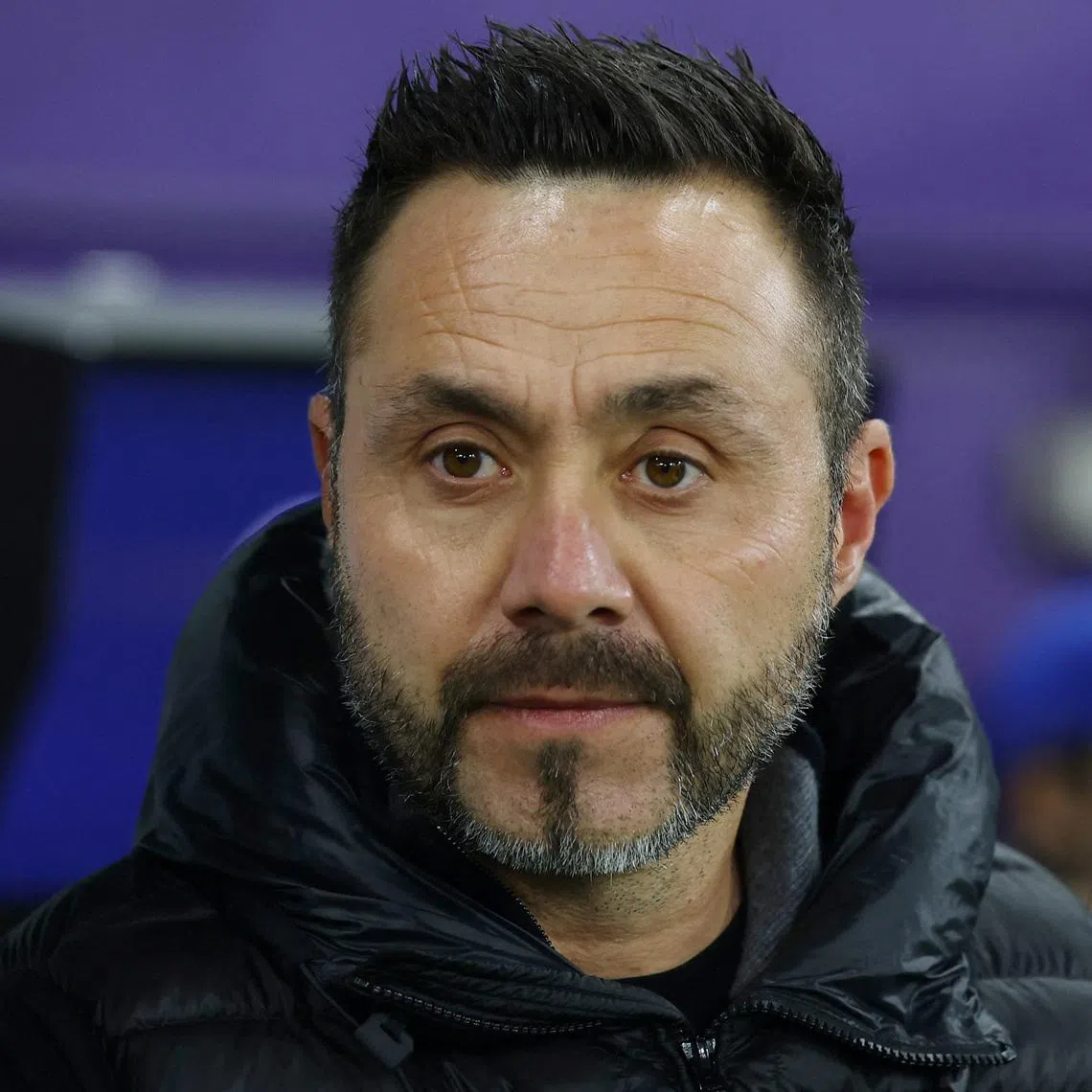 FILE PHOTO: Soccer Football - UEFA Champions League - Union Saint-Gilloise v Olympique de Marseille - Stade Joseph Marien, Brussels, Belgium - December 9, 2025 Olympique de Marseille coach Roberto De Zerbi before the match REUTERS/Yves Herman/File Photo