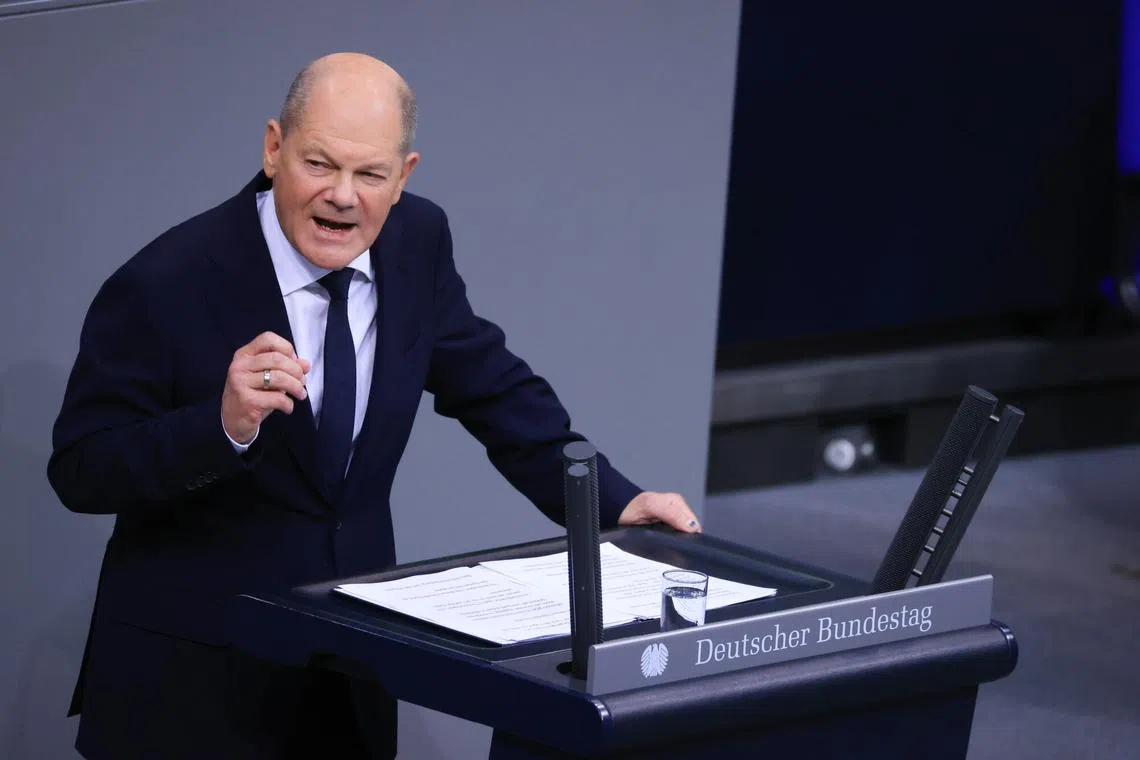 German Chancellor Olaf Scholz's government had already been steadily losing public support for around a year.