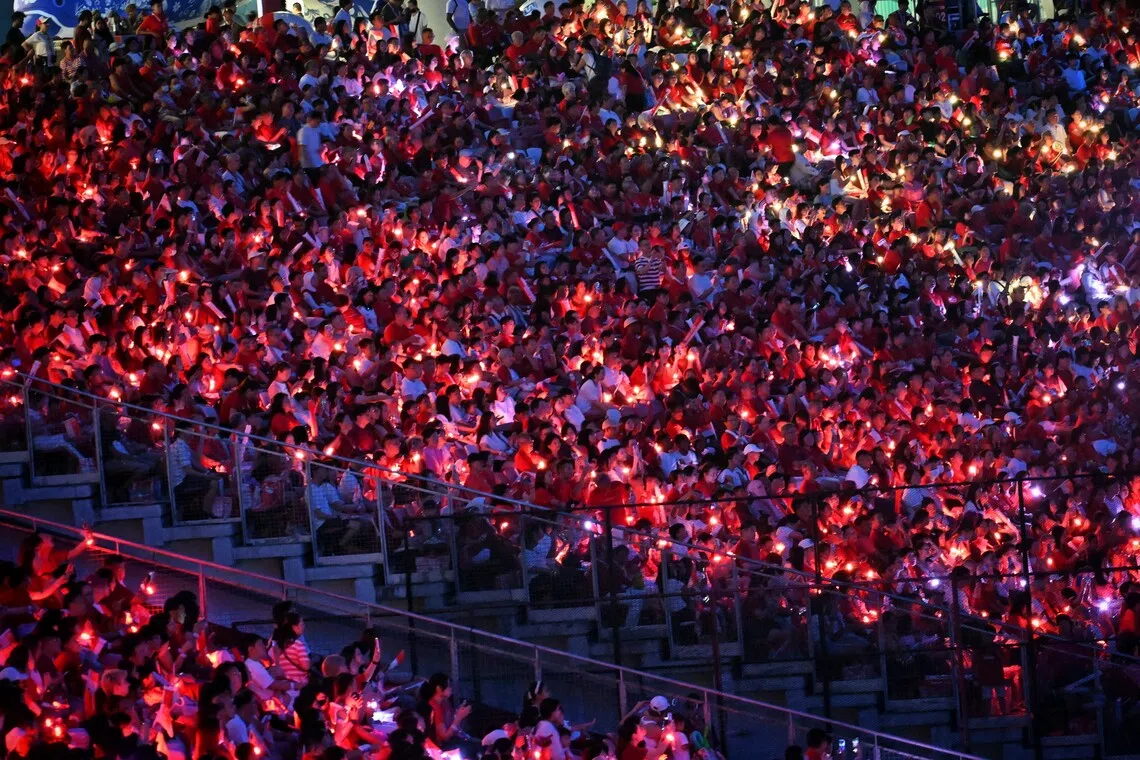 Singapore celebrating its 61st National Day, themed “Go Beyond!”, at the National Stadium on Aug 9, 2026.