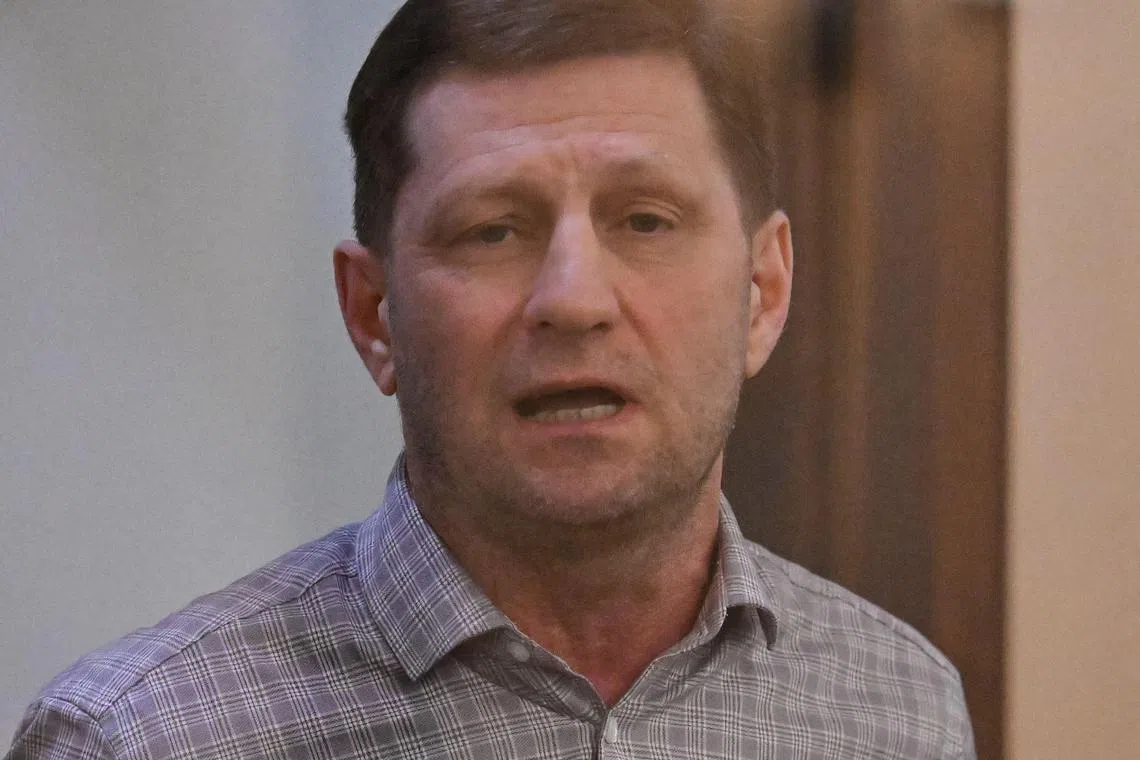 Former Russian governor Sergei Furgal insists the charges against him were politically motivated.