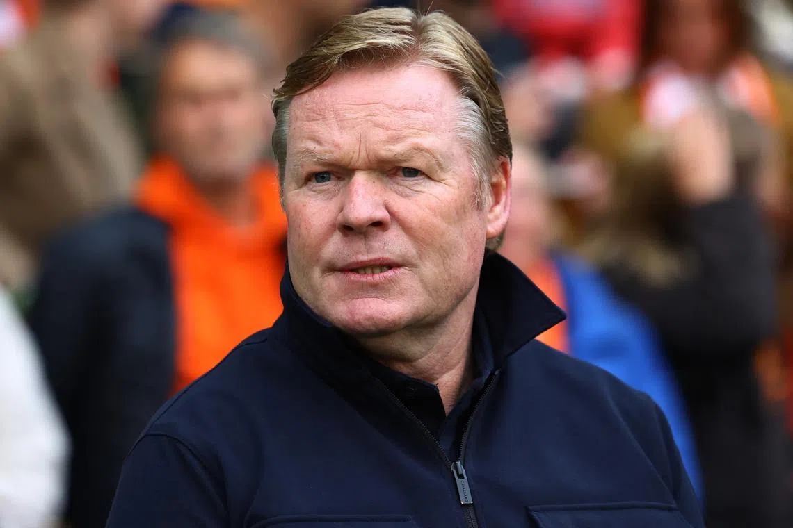 FILE PHOTO: Soccer Football - World Cup - European Qualifiers - Group G - Netherlands v Malta - Euroborg Stadion, Groningen, Netherlands - June 10, 2025 Netherlands coach Ronald Koeman REUTERS/Piroschka Van De Wouw/File Photo