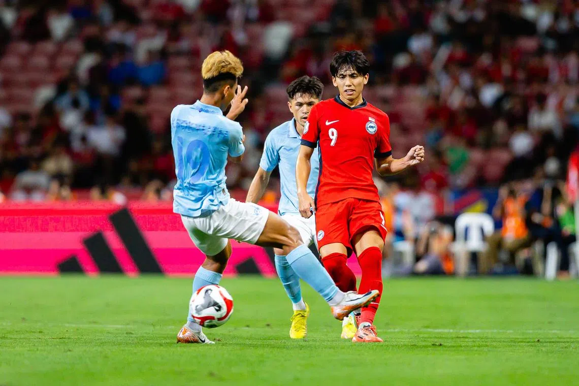 dgsoc13 - Glenn Kweh has become a key figure under Tsutomu Ogura and featured in six out seven matches under the Japanese coach.

Credit: Football Association of Singapore