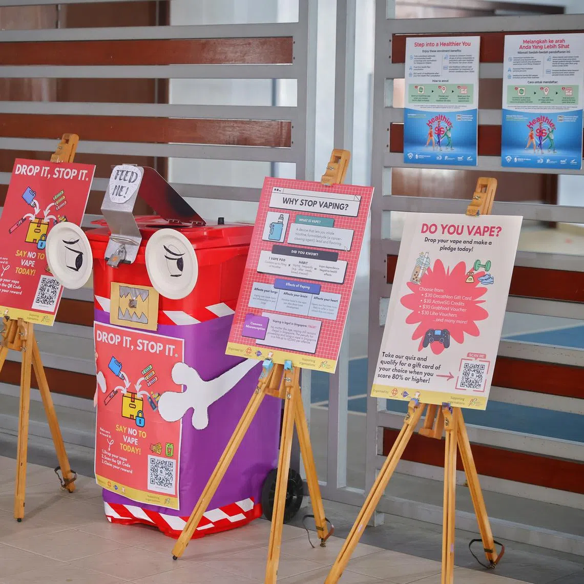 Under current laws in Singapore, possessing, using and buying e-vaporisers carry a maximum fine of $2,000.