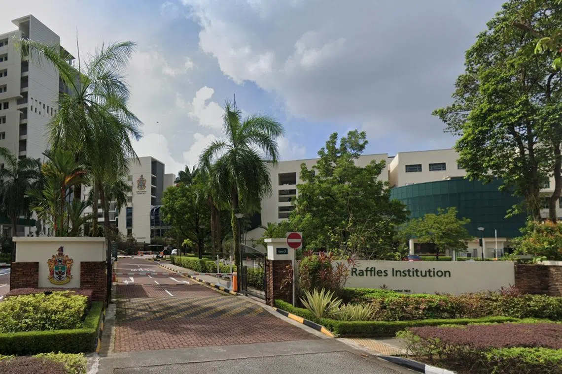 RI principal Aaron Loh said that the school has taken disciplinary action and counselled the students involved.