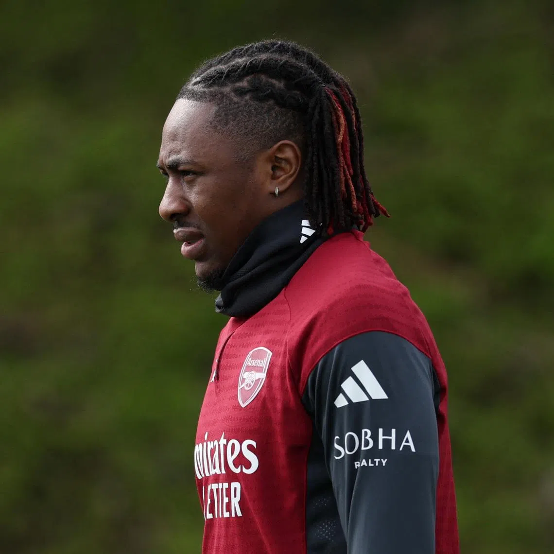 Soccer Football - UEFA Champions League - Arsenal Training - Arsenal Training Centre, London Colney, Britain - March 16, 2026 Arsenal's Eberechi Eze during training Action Images via Reuters/Andrew Boyers