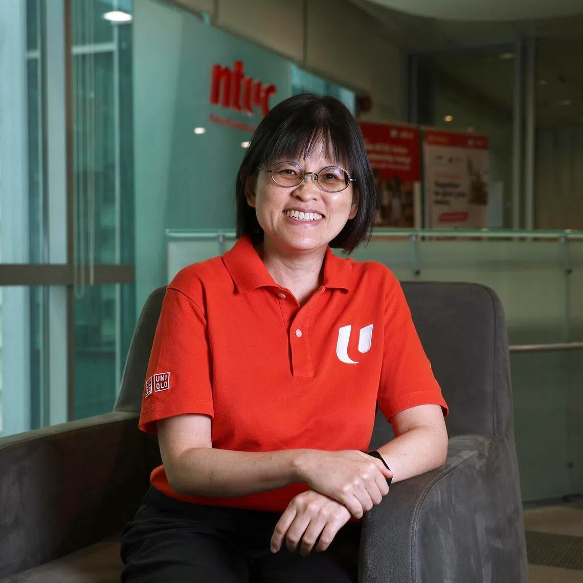 Ms Caryn Lim, NTUC’s new and first Chief Job Security (Job Security Directorate) at NTUC building on 13 Aug.